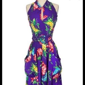 Trashy Diva Moto dress Bold Bouquet